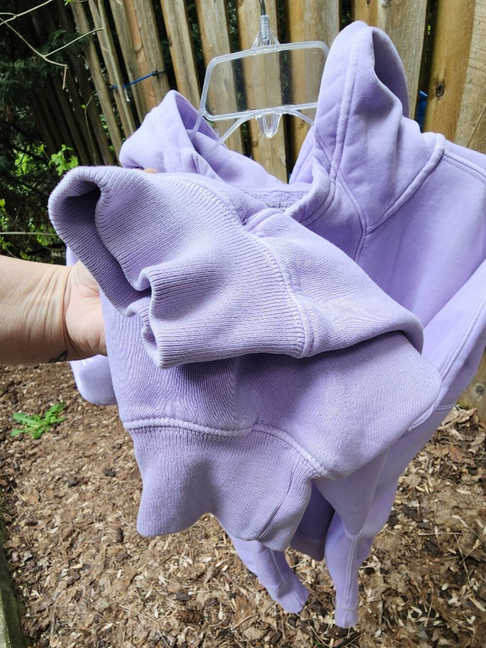 XXL Abercrombie lilac pullover hoodie quarter zip cropped - Picture 7 of 16